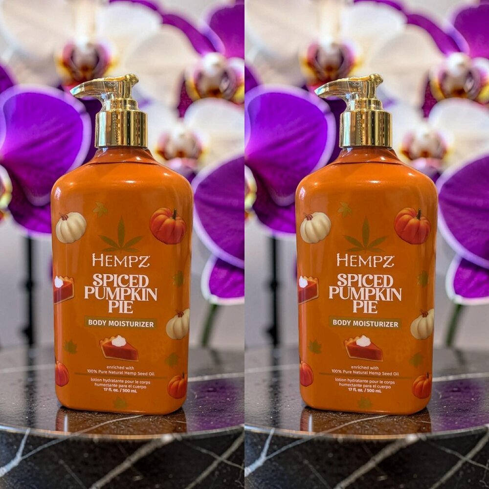 Hempz Spiced Pumpkin Pie Body Moisturizer 17 oz_ 2 units